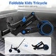preview thumbnail 7 of 18, Gymax Toddler Tricycle w/Push Handle Adjustable Seat Removable Pedal