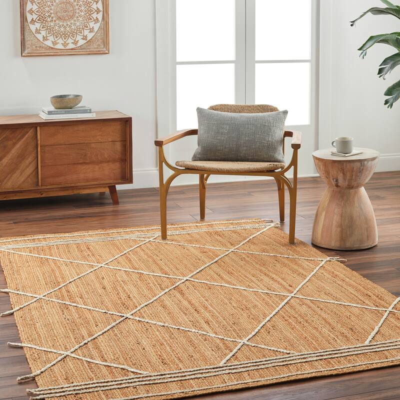 Kegan Handmade Braided Jute Area Rug - Cream - 2' x 3'