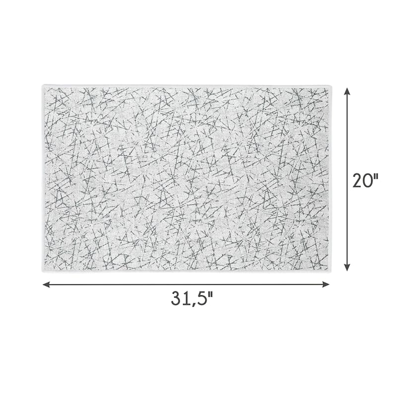 SussexHome Non-Skid Ultra-Thin Area Rugs for Laundry Room, Entryway, Bathroom and Kitchen - Washable Multipurpose Floor Mat