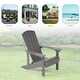 preview thumbnail 15 of 102, BONOSUKI Patio Adirondack Chair w/Cupholder,Weather Resistant-Set of 4