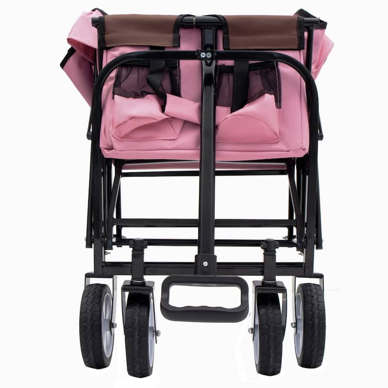 225 lb Collapsible Wagon Cart with Strapping System