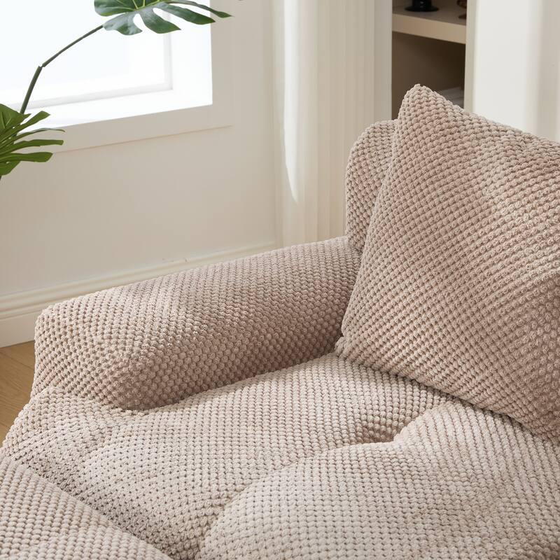 Roomfitters Modular Sectional Loveseat Sofa, 2 Seater Cloud Tufted Convertible Couch with Pillows for Living Room