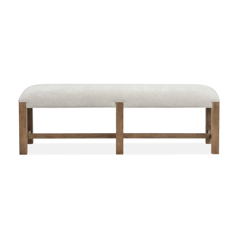 Magnussen Home Plum Creek Sierra Brown Bench - 60''W x 19''D x 19''H