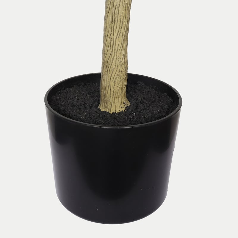 Artificial Bougainvillea Tree with Black Plastic Pot