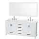 Option White / White Quartz Top / Brushed Chrome Hardware