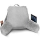 preview thumbnail 94 of 143, Nestl Memory Foam Reading Pillow with Backrest, Arms and Pockets Small - Silver