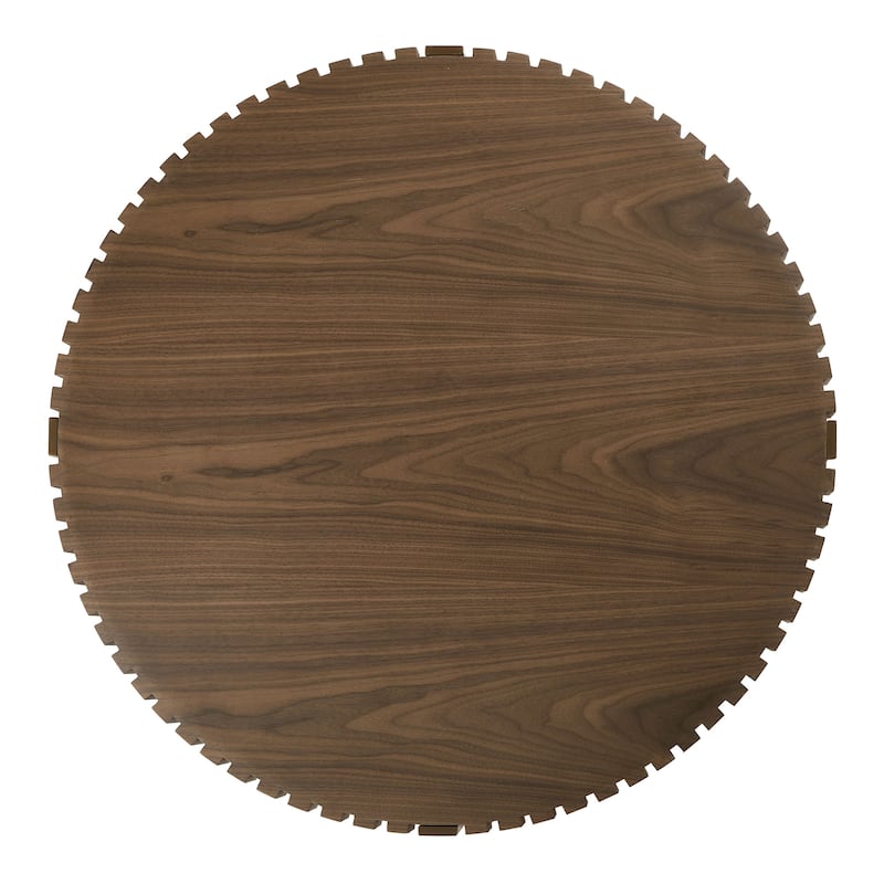 Modern Handcraft Drum Coffee Table 31.5 Inch Round Coffee Table