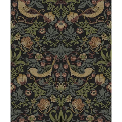 NextWall Strawberry Garden Peel and Stick Wallpaper