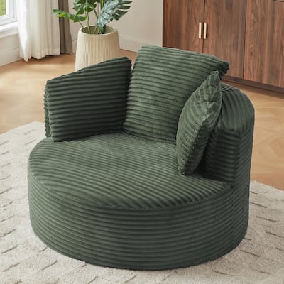 Modern Compressible Lounge Chair - Cushioned Backrest