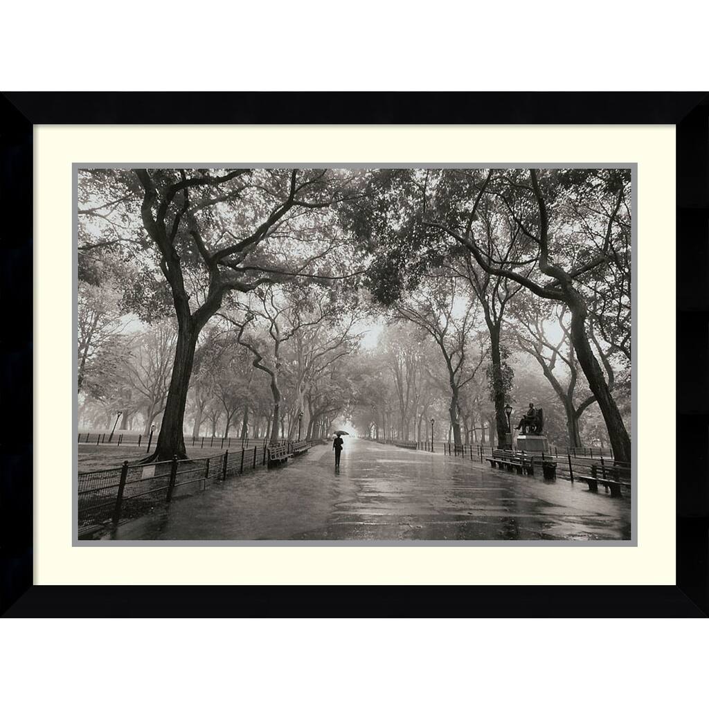 Framed Art Print 'Poet's Walk' by Henri Silberman 35 x 26-inch