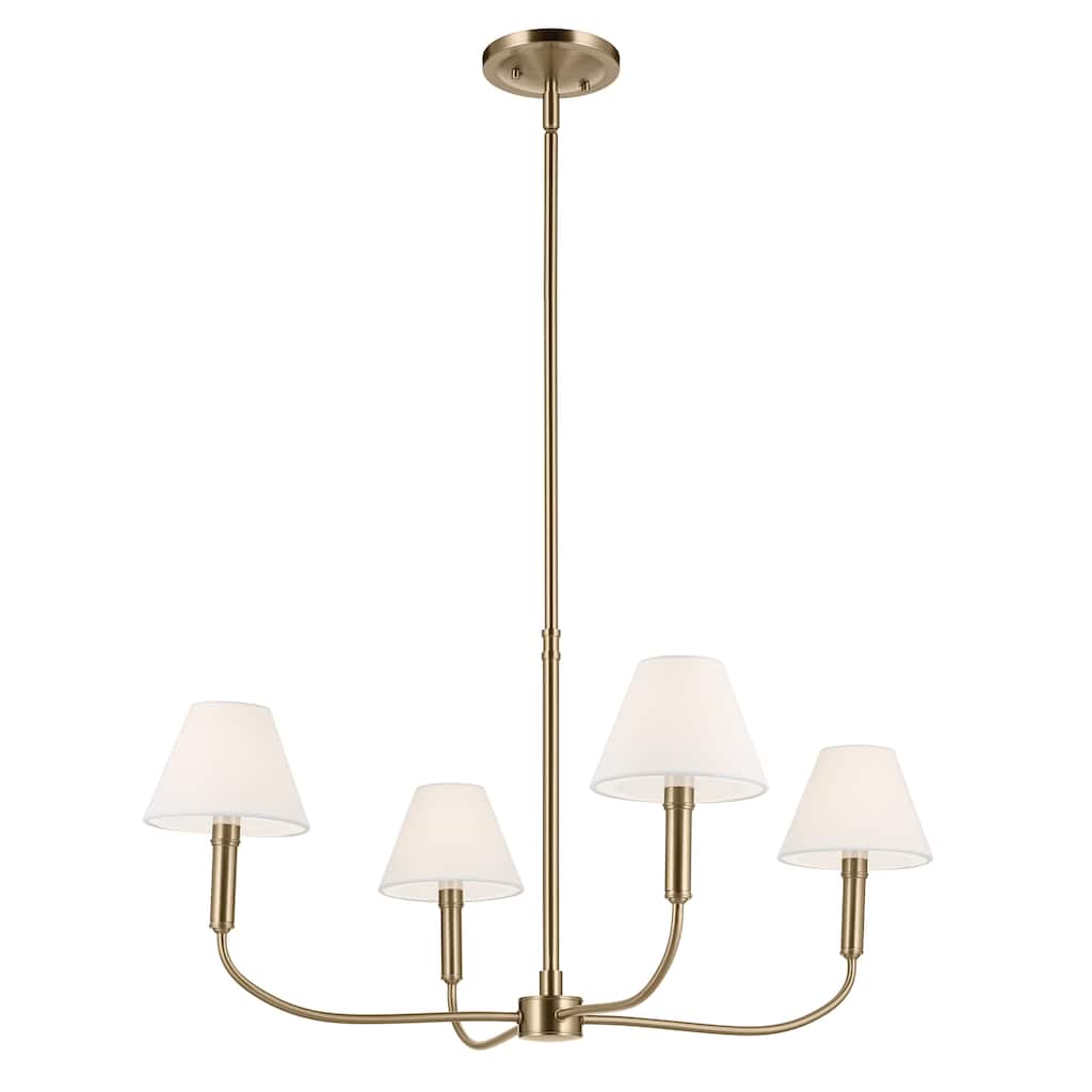 Eadie 30.75 Inch 4 Light Chandelier in Champagne Bronze
