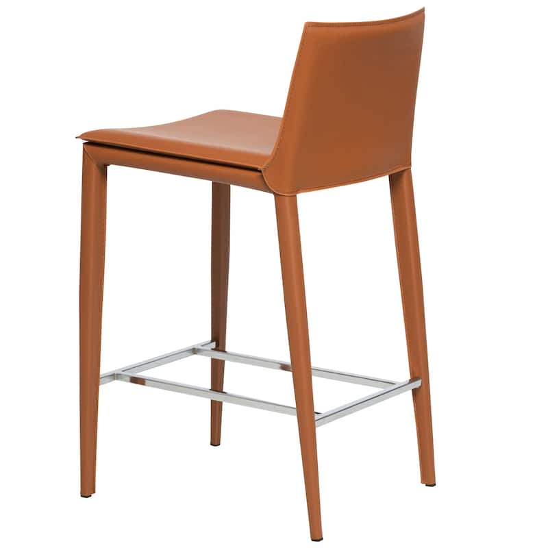Hilton 25.5" Leather Counter and Bar Stool (Single)