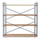 preview thumbnail 11 of 10, Yorktown Industrial 4-shelf Firwood Bookcase by Christopher Knight Home