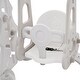 preview thumbnail 29 of 28, Indoor & Outdoor Toddler Freestanding Slide and Swing Set 3 in 1 with Basketball Hoops Combo