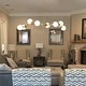preview thumbnail 2 of 20, 8 - Lights Modern Sputnik Linear Bubble Chandelier With Globe White Glass Shades