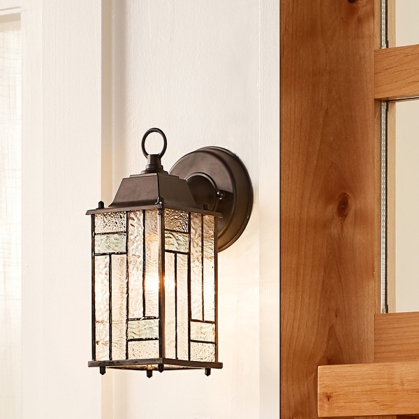 Vintage Hanging Glass Lantern Interior Cottage 1-Light Sconce Dining Wall Lamp 