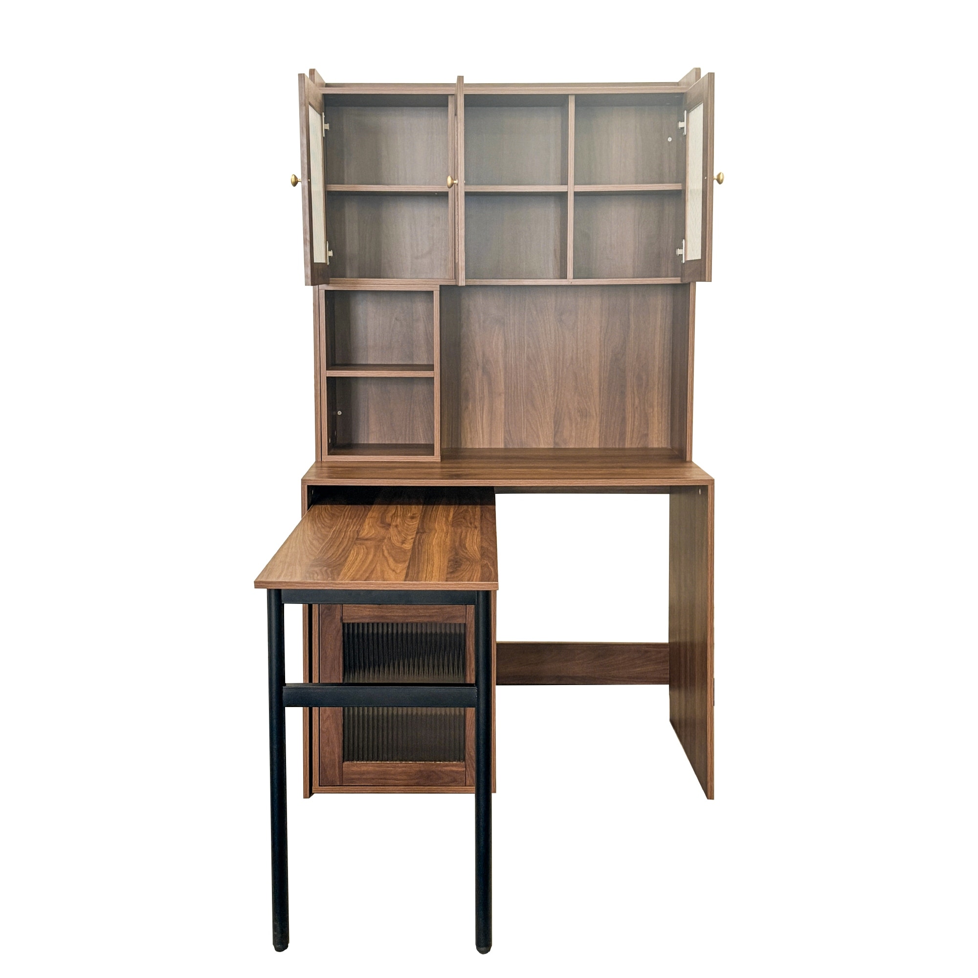 Computer-Desk-With-Glass-Door-