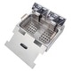 preview thumbnail 5 of 8, 23.26Qt/22L Stainless Steel Large Single-Cylinder Electric Fryer