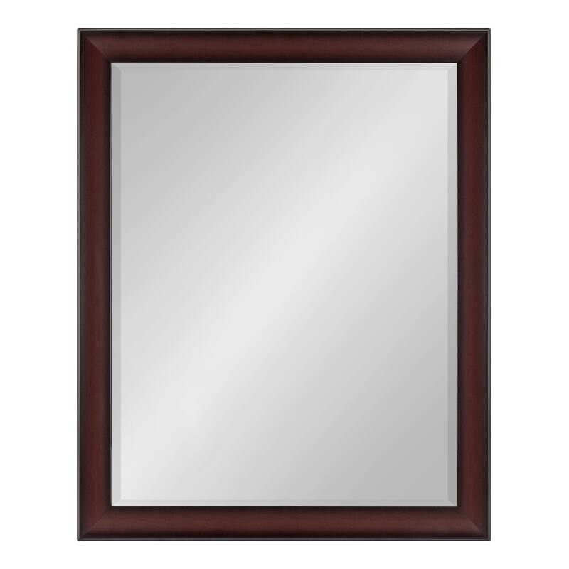 Kate and Laurel Scoop Framed Beveled Wall Mirror