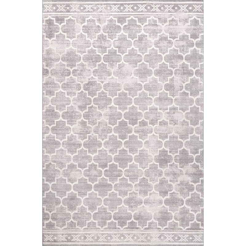 Nuloom Maribel Geometric Machine Washable Indoor/Outdoor Area Rug