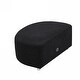 preview thumbnail 4 of 3, Upholstery Cambered Ottoman Combination Sofa Footstool Black