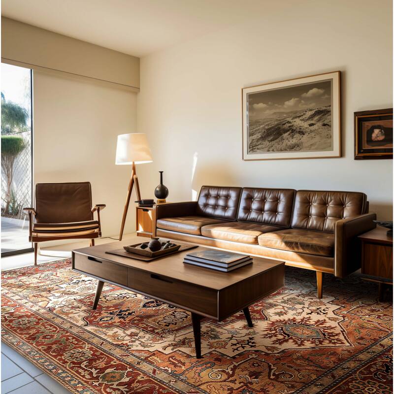 ECARPETGALLERY Hand-knotted Jules Sultane Ivory Wool Rug - 8'11 x 11'10