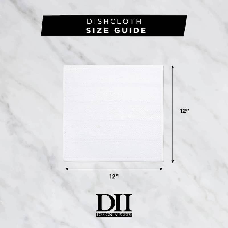 DII Pea Patch Check Heavyweight Dishcloth (Set of 4)