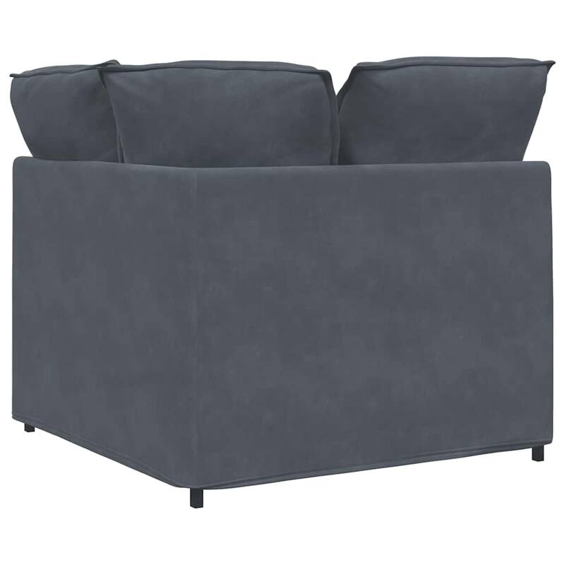 vidaXL Modular Sofa Dark Grey