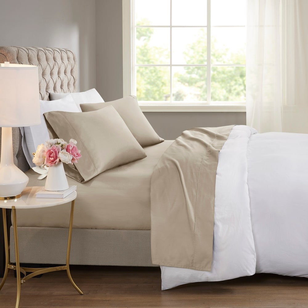 Beautyrest 600 Thread Count Cotton Blend 4 PC Sheet Set