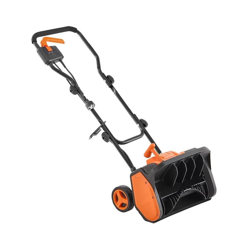 Black-Orange Electric 1500W Snow Shovel with 17in Clearing Width - 39.4 × 17.7 × 39.4 in