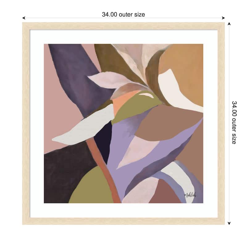 Kate and Laurel Framed Art Azure stems by Inkheart Designs