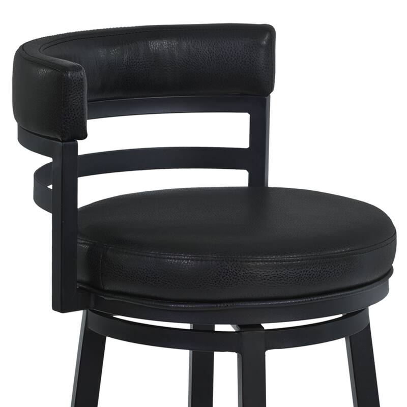 Madrid Upholstered Bar or Counter Height Swivel Barstool