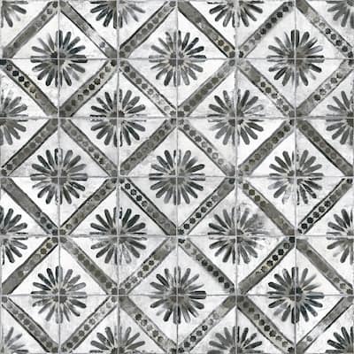 Merola Tile Kings Marrakech Charcoal Grey 17-5/8" x 17-5/8" Ceramic Floor and Wall Tile