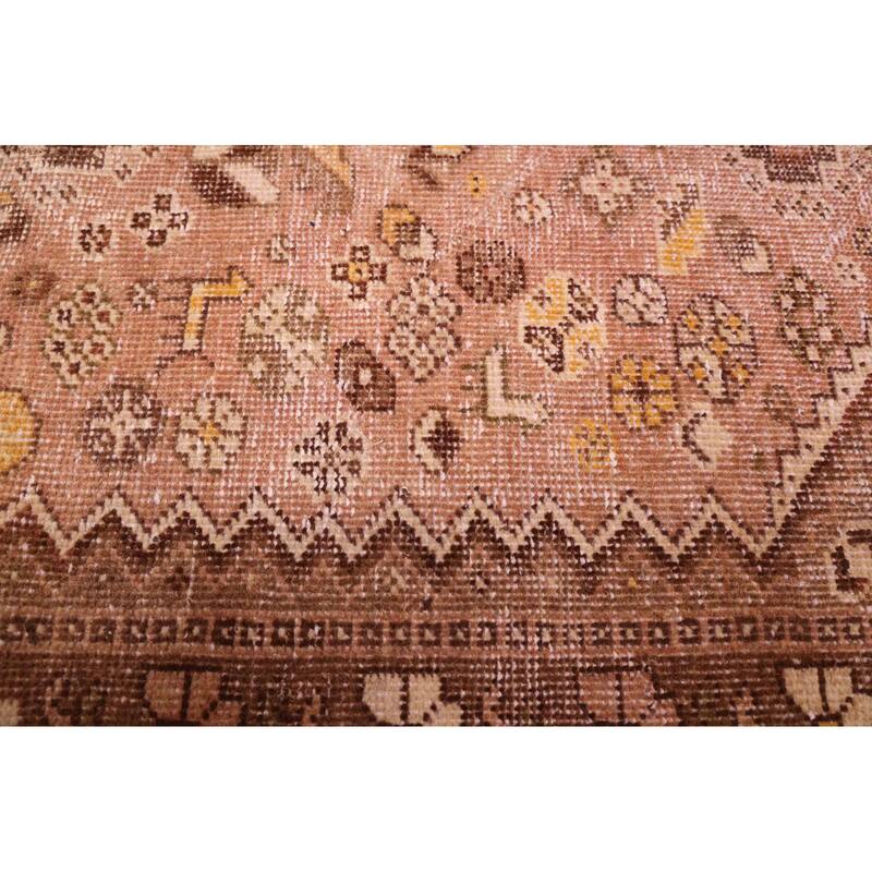 ECARPETGALLERY Hand-knotted Antalya Vintage Tan Wool Rug - 5'3 x 9'11