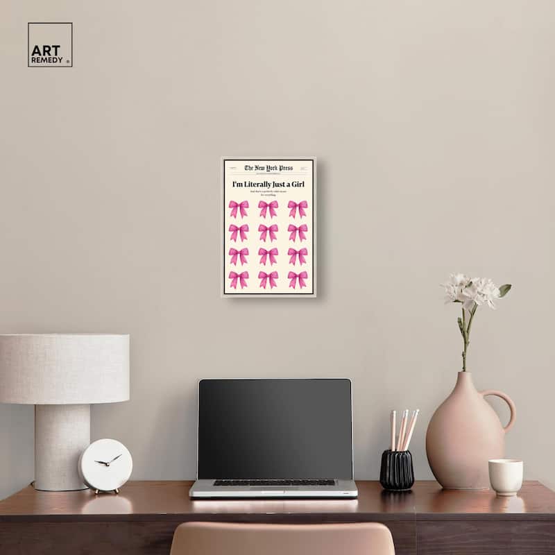 I'm Literally Just a Girl Canvas by Art Remedy
