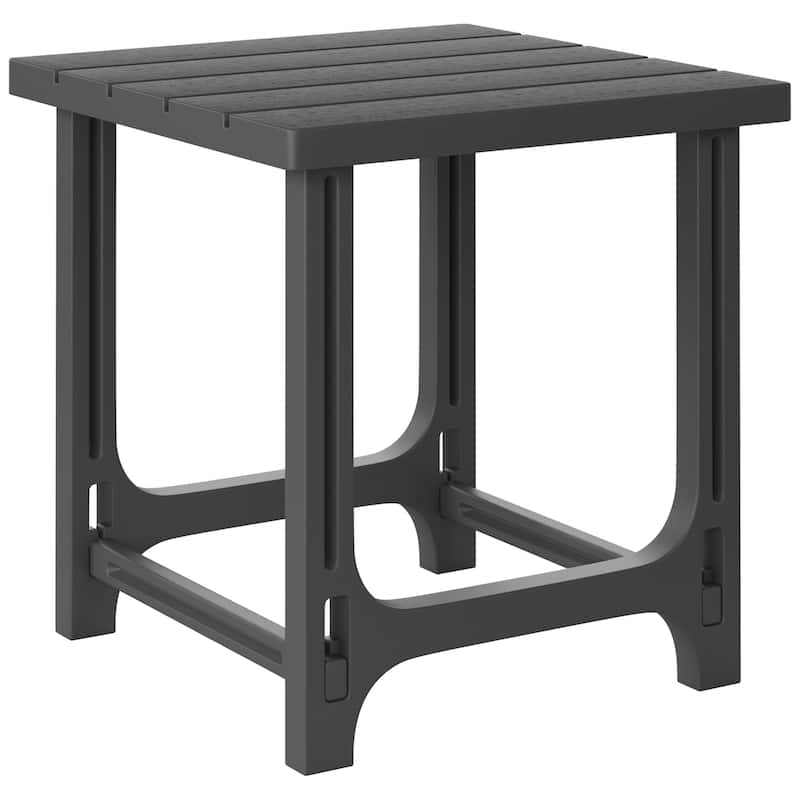 Polytrends Coastline Outdoor Poly Side Table - Gray