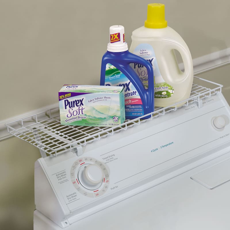 Household Essentials Rear Display Over-The-Washer Storage Shelf - 1.0"L x 26.5"W x 10.0"H