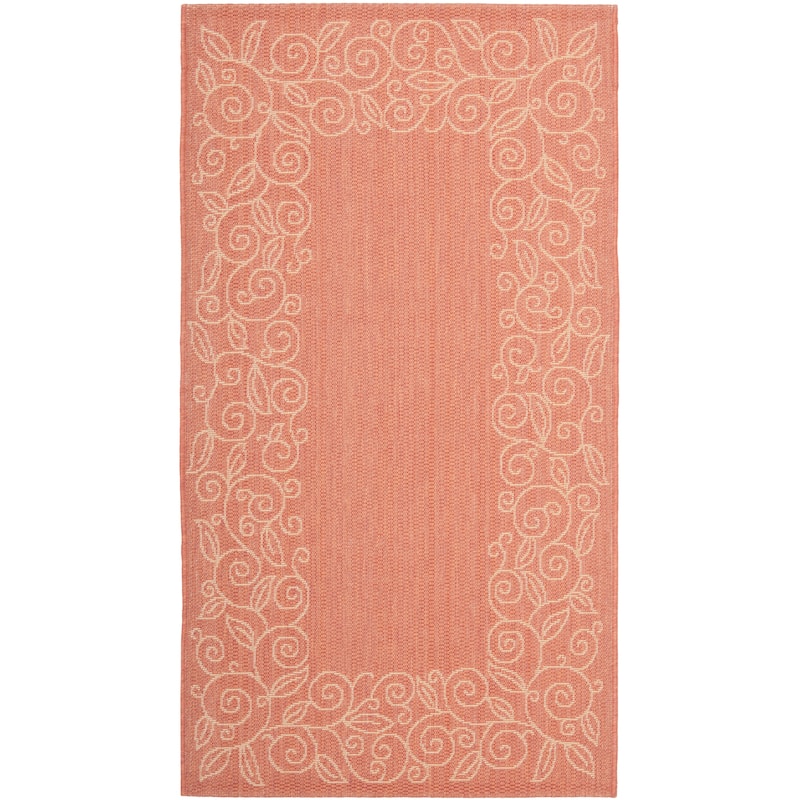 SAFAVIEH Courtyard Bobbye Scroll Indoor/ Outdoor Waterproof Patio Backyard Rug