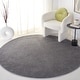 preview thumbnail 50 of 69, SAFAVIEH Plain And Solid Renske Rug 3'3" Round - Grey - Round