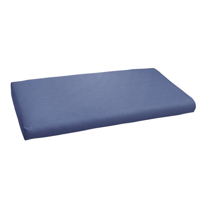 Sorra Home Indoor/Outdoor Solid Round Front Bench Cushion