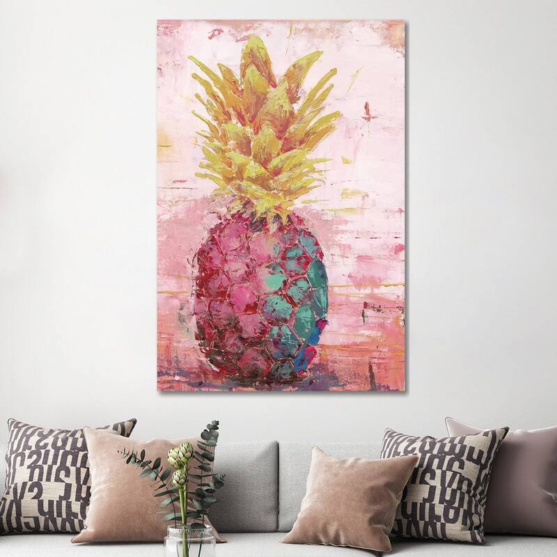 iCanvas "Painted Pineapple I" by Marie Elaine Cusson Canvas Print