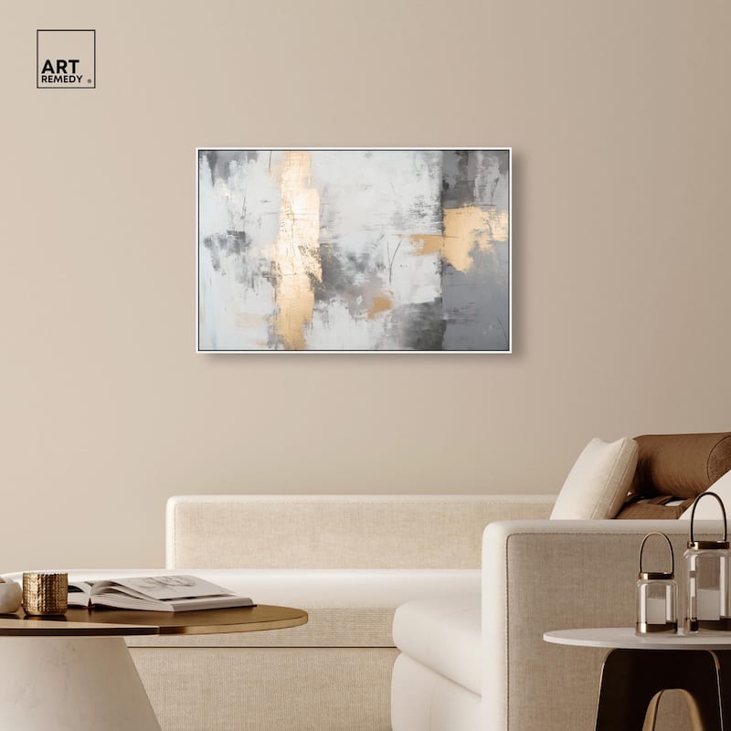 Gilded Gray III Canvas by Art Remedy