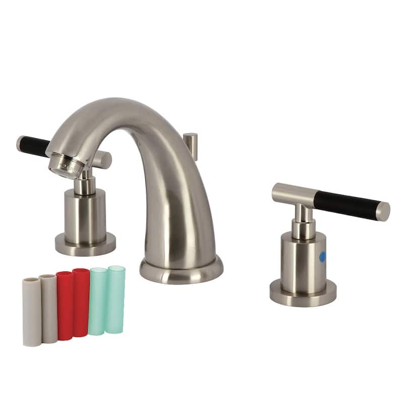 Kingston Brass KB898.CKL Kaiser 1.2 GPM Widespread Bathroom Faucet - Brushed Nickel