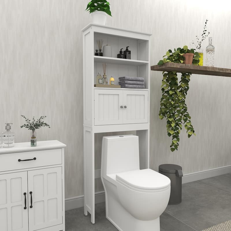 Over The Toilet Rack 2 Tier Toilet Bathroom Spacesaver Storage Shelf