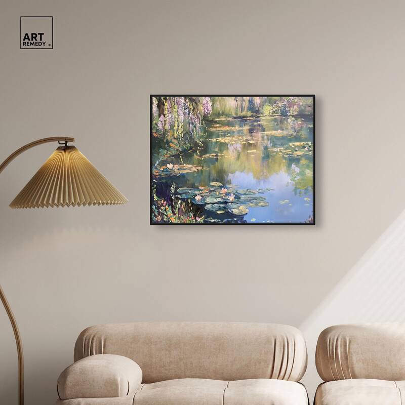 Lily Lagoon I Canvas by Art Remedy