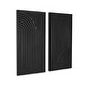preview thumbnail 4 of 4, Saanvi Metal Wall Decor, Black, Set of 2