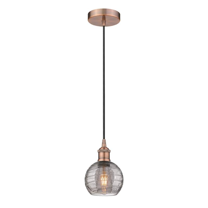 Innovations Lighting 616-1P 8 6 Athens Deco Swirl Pendant Athens Deco