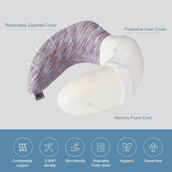 Shop Langria Memory Foam Neck Pillow Ergonomic Contoured U Shape