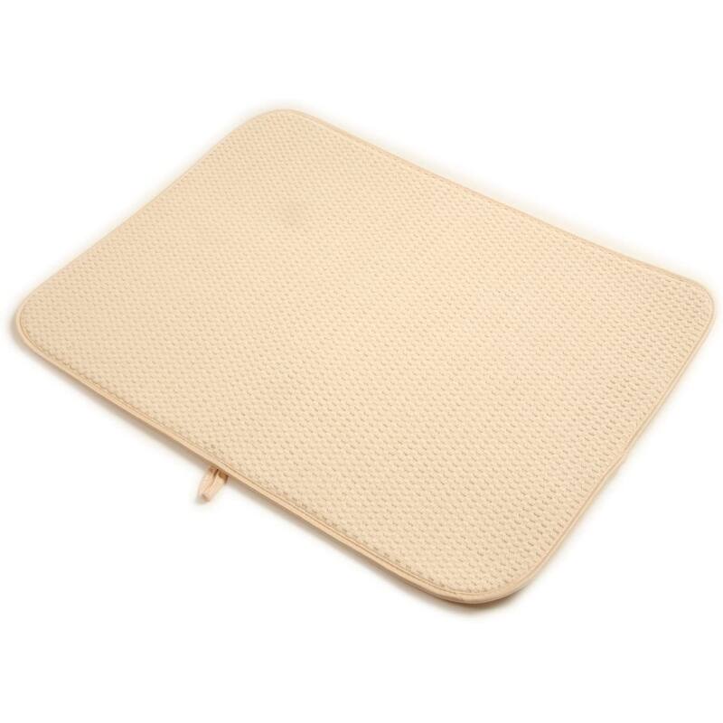 Norpro Washable Microfiber Dish Drainer Glass Drying Mat Pad