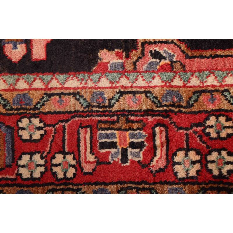 ECARPETGALLERY Hand-knotted Anadol Dark Navy, Red Wool Rug - 4'7 x 7'1